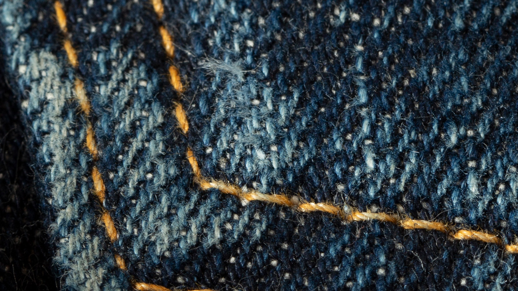 Rope dye yarn detail